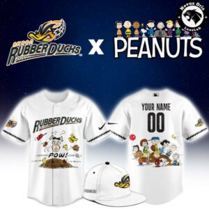 Akron RubberDucks x Peanuts Night Limited Edition Baseball Jersey 1