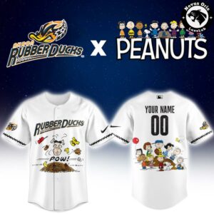 Akron RubberDucks x Peanuts Night Limited Edition Baseball Jersey 2