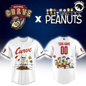Altoona Curve x Peanuts Night Limited Edition Baseball Jersey 2