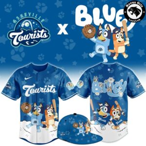 Asheville Tourists x Bluey Night Limited Edition Baseball Jersey
