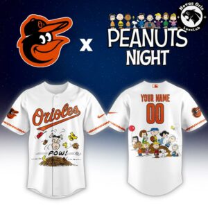 Baltimore Orioles x Peanuts Night Limited Edition Baseball Jersey 2