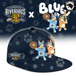 Charleston RiverDogs x Bluey Night Limited Edition Baseball Jersey 3