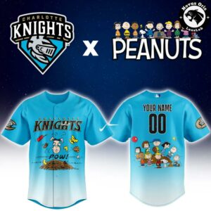 Charlotte Knights x Peanuts Night Limited Edition Baseball Jersey 2