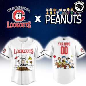 Chattanooga Lookouts x Peanuts Night Limited Edition Baseball Jersey 2