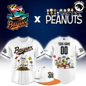 Chesapeake Baysox x Peanuts Night Limited Edition Baseball Jersey