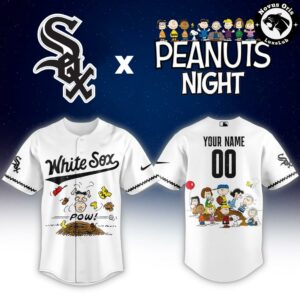 Chicago White Sox x Peanuts Night Limited Edition Baseball Jersey 2