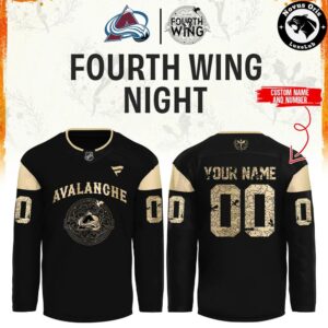 Colorado Avalanche x Fourth Wing Night Limited Edition Hockey Jersey