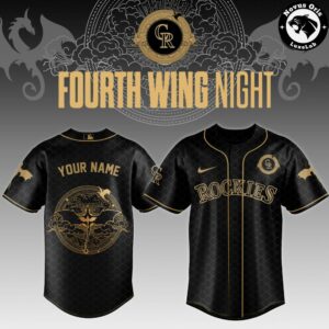 Colorado Rockies x Fourth Wing Night Limited Baseball Jersey
