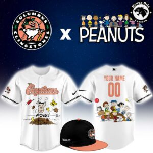 Columbus Clingstones x Peanuts Night Limited Edition Baseball Jersey 1