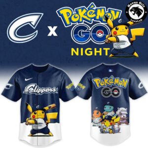 Columbus Clippers x Pokemon GO Night Limited Edition Baseball Jersey 2 1