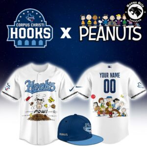 Corpus Christi Hooks x Peanuts Night Limited Edition Baseball Jersey