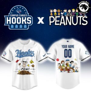 Corpus Christi Hooks x Peanuts Night Limited Edition Baseball Jersey 2 1