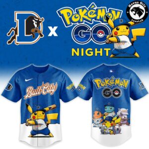 Durham Bulls x Pokemon GO Night Limited Edition Baseball Jersey 2 1
