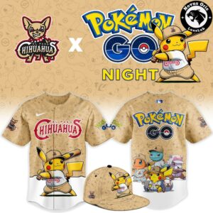 El Paso Chihuahuas x Pokemon GO Night Limited Edition Baseball Jersey