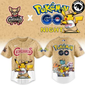 El Paso Chihuahuas x Pokemon GO Night Limited Edition Baseball Jersey 2 1