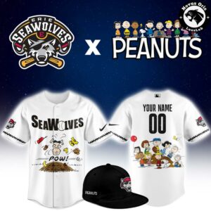 Erie SeaWolves x Peanuts Night Limited Edition Baseball Jersey