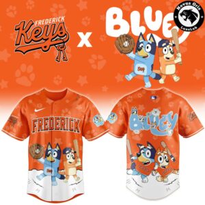 Frederick Keys x Bluey Night Limited Edition Baseball Jersey 2