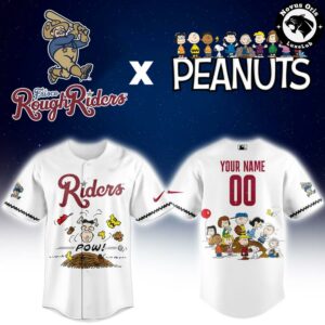Frisco RoughRiders x Peanuts Night Limited Edition Baseball Jersey 2