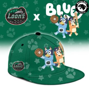 Great Lakes Loons x Bluey Night Limited Edition Baseball Jersey 3
