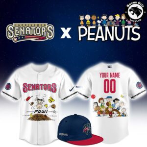 Harrisburg Senators x Peanuts Night Limited Edition Baseball Jersey 1