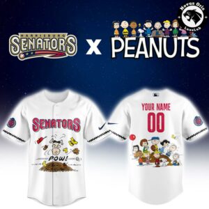 Harrisburg Senators x Peanuts Night Limited Edition Baseball Jersey 2