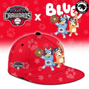 Hickory Crawdads x Bluey Night Limited Edition Baseball Jersey 3