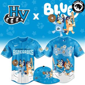 Hudson Valley Renegades x Bluey Night Limited Edition Baseball Jersey