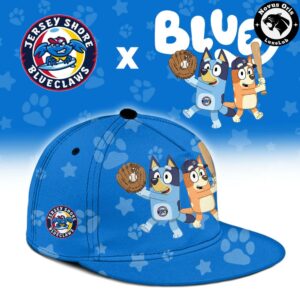 Jersey Shore BlueClaws x Bluey Night Limited Edition Baseball Jersey 3