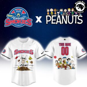 Knoxville Smokies x Peanuts Night Limited Edition Baseball Jersey 2