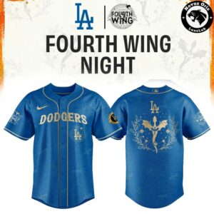 Los Angeles Dodgers x Fourth Wing Night Limited Edition Baseball Jersey