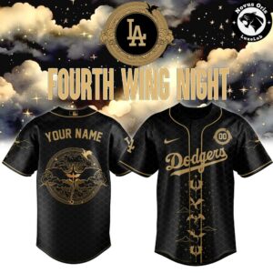 Los Angeles Dodgers x Fourth Wing Night Limited Edition Custom Baseball Jersey
