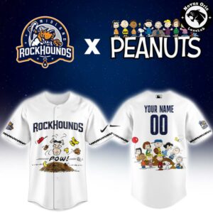 Midland RockHounds x Peanuts Night Limited Edition Baseball Jersey 2