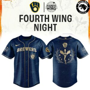 Milwaukee Brewers x Fourth Wing Night Limited Edition Baseball Jersey