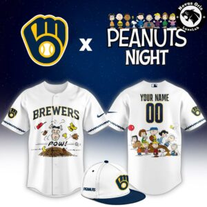 Milwaukee Brewers x Peanuts Night Limited Edition Baseball Jersey