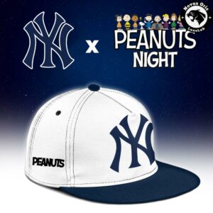 New York Yankees x Peanuts Night Limited Edition Baseball Jersey 3
