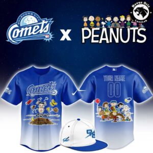 Oklahoma City Comets x Peanuts Night Limited Edition Baseball Jersey