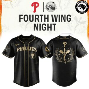 Philadelphia Phillies x Fourth Wing Night Limited Edition Baseball Jersey 2