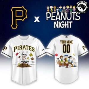 Pittsburgh Pirates x Peanuts Night Limited Edition Baseball Jersey 2