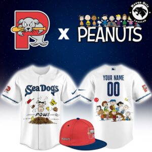 Portland Sea Dogs x Peanuts Night Limited Edition Baseball Jersey