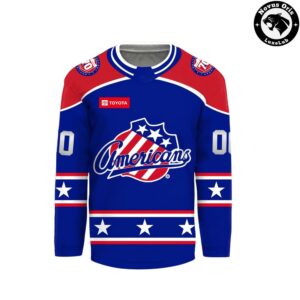 Rochester Americans 70th Anniversary Throwback Hockey Jersey 5