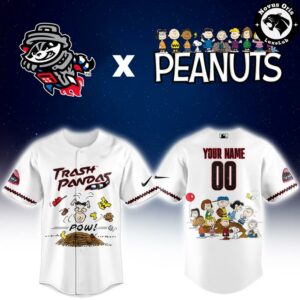 Rocket City Trash Pandas x Peanuts Night Limited Edition Baseball Jersey