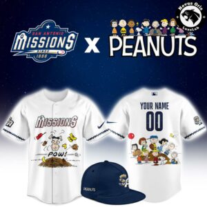 San Antonio Missions x Peanuts Night Limited Edition Baseball Jersey