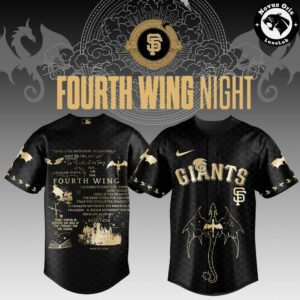 San Francisco Giants x Fourth Wing Night Baseball Jersey Dragon Graphics Quotes Edition 1