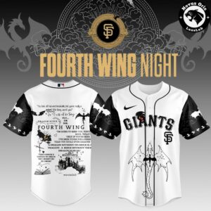 San Francisco Giants x Fourth Wing Night Baseball Jersey Dragon Graphics Quotes Edition 2