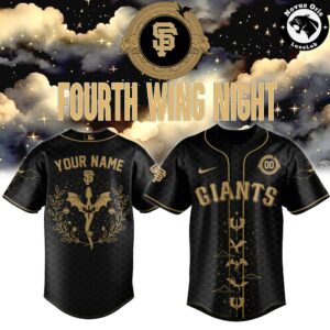 San Francisco Giants x Fourth Wing Night Limited Custom Baseball Jersey