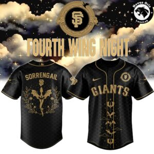 San Francisco Giants x Fourth Wing Night Limited Custom Baseball Jersey 3