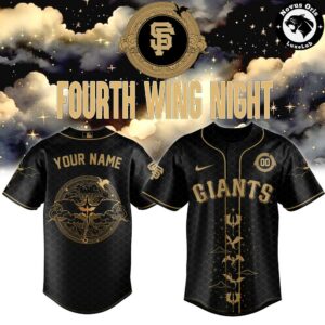 San Francisco Giants x Fourth Wing Night Limited Edition Custom Baseball Jersey