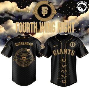 San Francisco Giants x Fourth Wing Night Limited Edition Custom Baseball Jersey 2