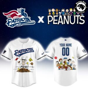 Somerset Patriots x Peanuts Night Limited Edition Baseball Jersey 2