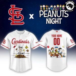 St Louis Cardinals x Peanuts Night Limited Edition Baseball Jersey 2